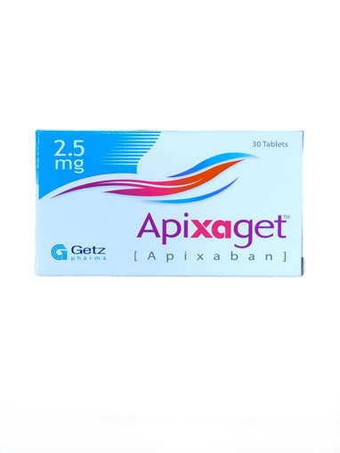 Picture of Apixaget 2.5mg Tab 10x3s