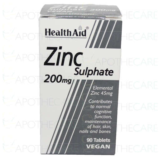 Picture of Zinc Sulphate 200mg Tab 90x1s