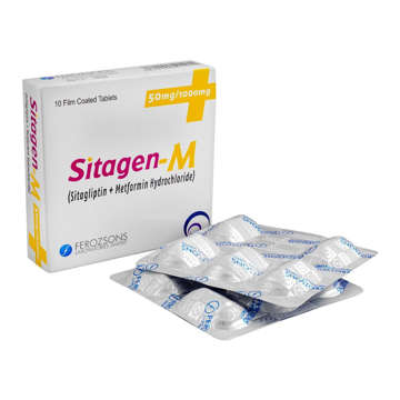 Picture of Sitagen M 50/1000mg Tab 10x1s