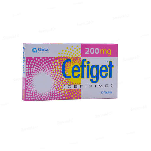 Picture of Cefiget 200mg Tab 10x1s