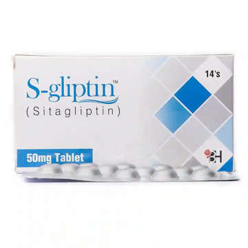 Picture of S Gliptin 50mg Tab 14x1s