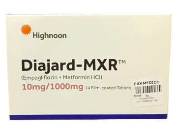 Picture of Diajard Mxr 10/1000mg Tab 7x2s