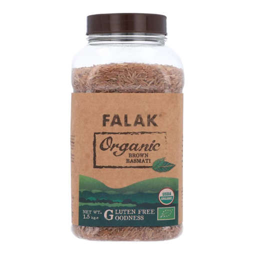 Picture of Falak Rice Organic Brown Basmati 1.5kg