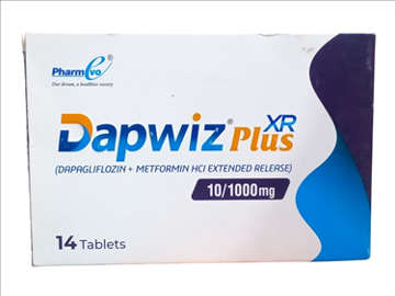 Picture of Dapwiz Plus Xr 10/1000mg 14x1s