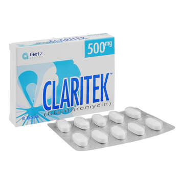 Picture of Claritek 500mg Tab 1x10s