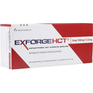 Picture of Exforge Hct 5/160/12.5mg Tab 1x14s