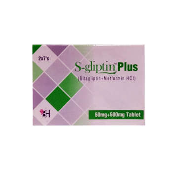 Picture of S Gliptin Plus 50+500mg Tab 14x1s