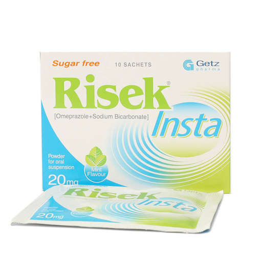 Picture of Risek Insta 20mg Sachets 1x10s