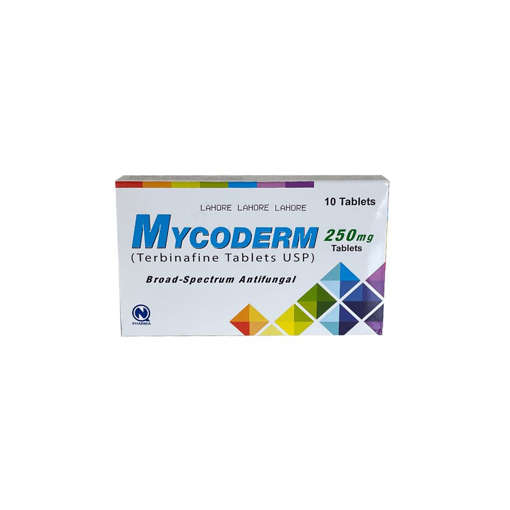 Picture of Mycoderm 250mg Tab 10x1s