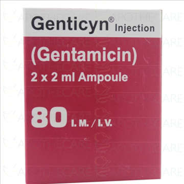 Picture of Genticyn 80mg Inj 1x2s