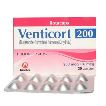 Picture of Venticort 200/6mcg Cap 10x3s