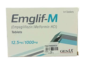 Picture of Emglif M 12.5/1000mg Tab 14x1s