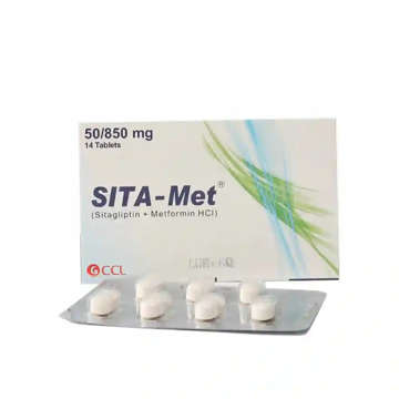Picture of Sita Met 50mg/850mg Tab 7x2s