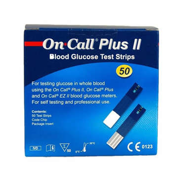 Picture of On Call Plus Blood Glucose Test Strips 50