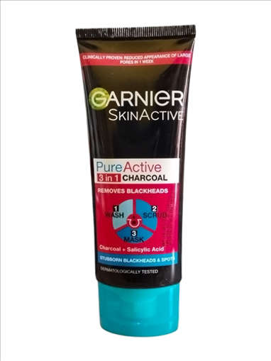 Picture of Garnier Pure Active 3in1 Anti Blackheads 100ml