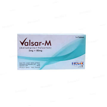 Picture of Valsar M 5+80mg Tab 7x2s