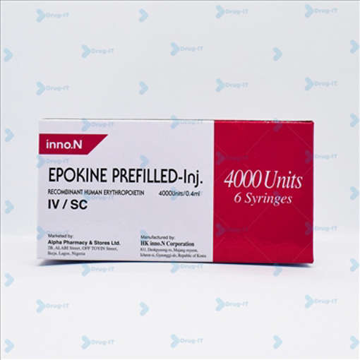 Picture of Epokine 4000 0.4ml Inj 1x6s