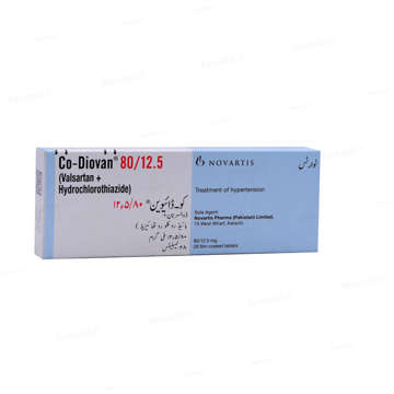 Picture of Co Diovan 80/12.5mg Tab 1x28s