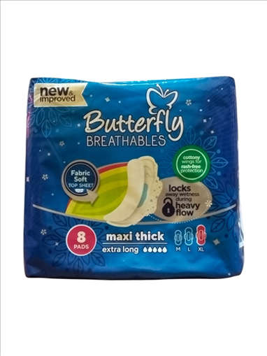 Picture of Butterfly Maxi Thick Ext Long 8s